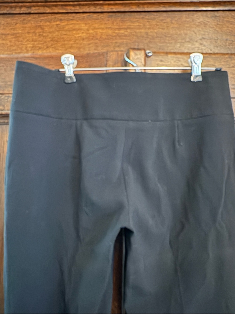 Vintage Louis Verad Black Wide-Leg Dress Pants Size 8 - Picture 4 of 6